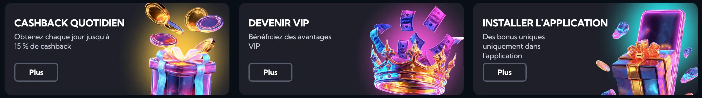 Page des promotions actives et des bonus spéciaux sur Spinalto Casino